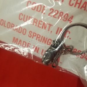 Vintage Pewter Golf Bag Keychain